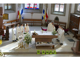 Dankgottesdienst der Kommunionkinder (Foto: Karl-Franz Thiede)